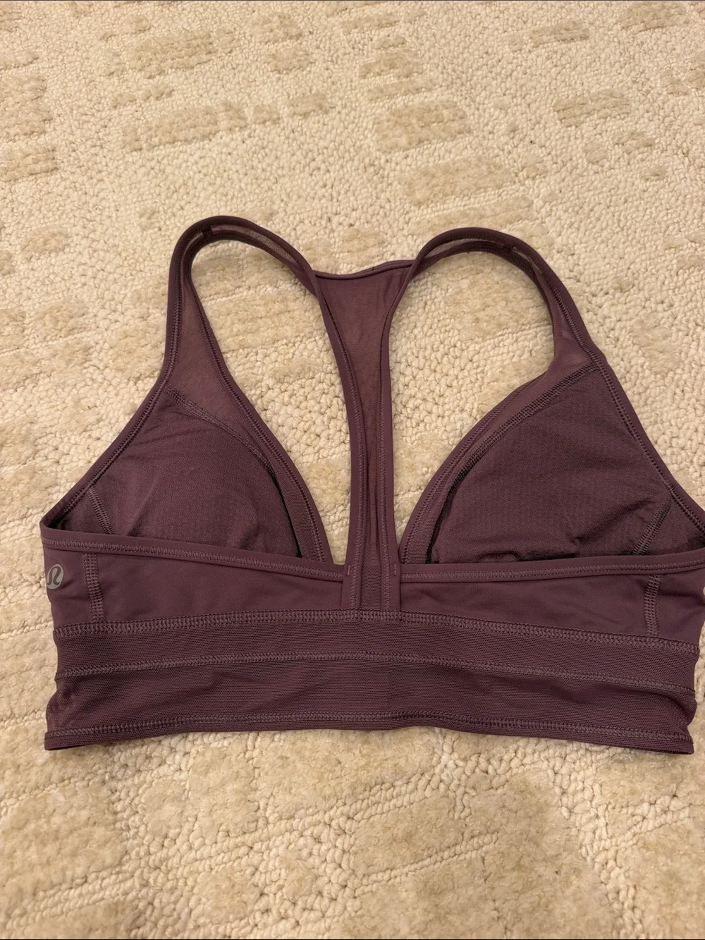 Lululemon Seek The Heat Bra Purple Fog Size 8